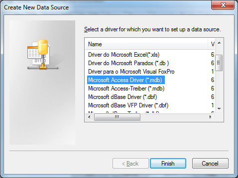 Screenshot: Connecting to SQL Server