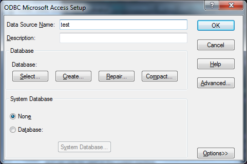 Screenshot: Connecting to SQL Server