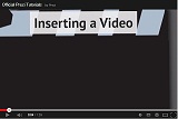 Inserting a video