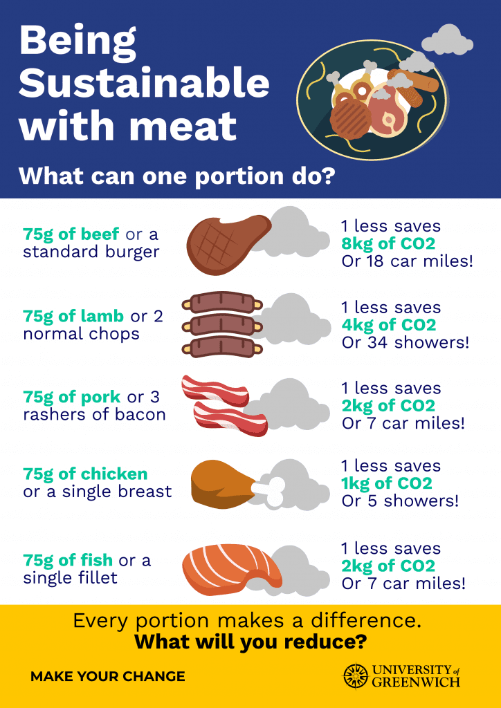 Meat vs CO2 poster