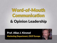 Word-of-mouth communication and opinion leadership