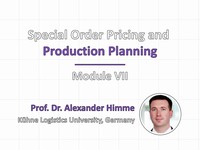 Special order pricing and production planning