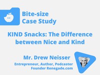 KIND snacks: the difference between nice and kind