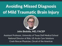 Avoiding missed diagnosis of mild traumatic brain injury