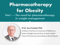 Pharmacotherapy for obesity 1 - the need for pharmacotherapy in weight management
