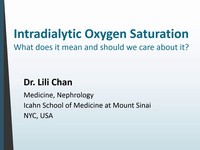Intradialytic oxygen saturation