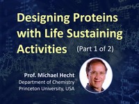 Designing proteins with life sustaining activities 1